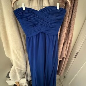 Ralph Lauren Strapless Royal Blue Dress